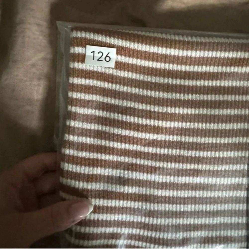Madewell Ribbed Off Shoulder Knit Striped Top/Size XXS/US 2-4 - Picture 6 of 6